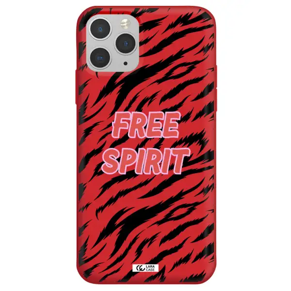 Free Spirit Apple iPhone 11 pro Silicone Imperial Red Case
