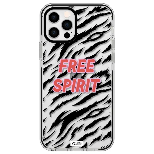 Free Spirit Apple iPhone 12 pro impact black border Case