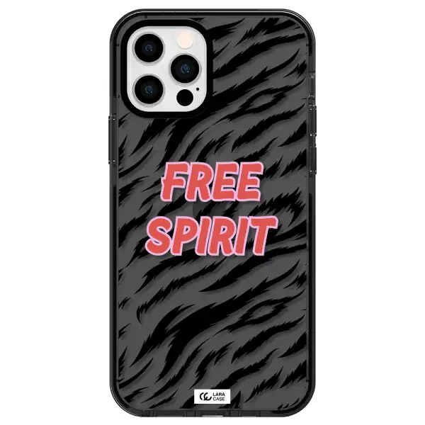 Free Spirit Apple iPhone 12 pro impact Smoke Black Case
