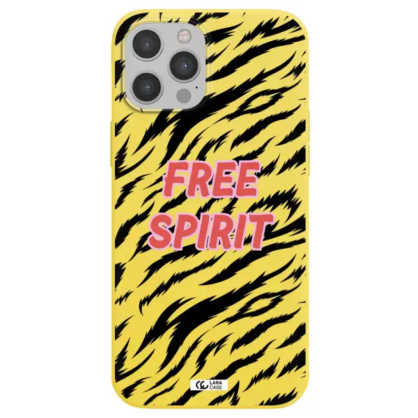 Free Spirit Apple iPhone 12 pro max Silicone canary yellow Case