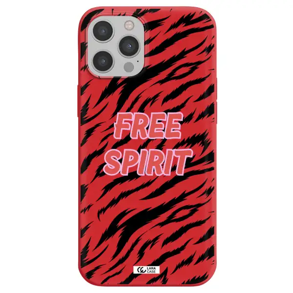 Free Spirit Apple iPhone 12 pro max Silicone Imperial Red Case