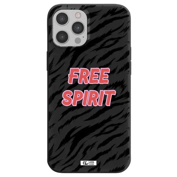 Free Spirit Apple iPhone 12 pro Silicone black Case