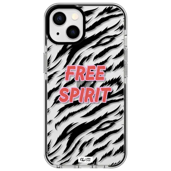 Free Spirit Apple iPhone 13 impact black border Case
