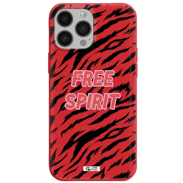 Free Spirit Apple iPhone 13 Pro Max Silicone Imperial Red Case