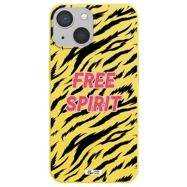 Free Spirit Apple iPhone 13 Silicone canary yellow Case