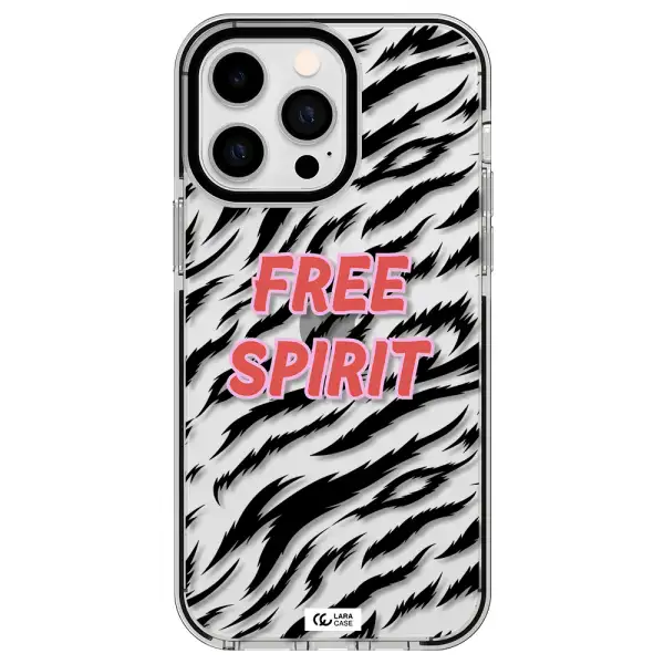 Free Spirit Apple iPhone 14 pro max impact black border Case