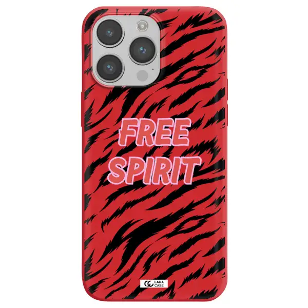 Free Spirit Apple iPhone 14 pro max Silicone Imperial Red Case