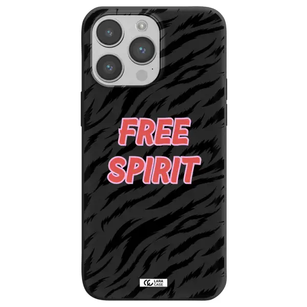 Free Spirit Apple iPhone 14 pro Silicone black Case