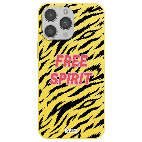 Free Spirit Apple iPhone 14 pro Silicone canary yellow Case