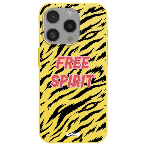 Free Spirit Apple Iphone 15 Pro Silicone Canary Yellow Case