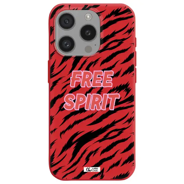 Free Spirit Apple Iphone 15 Pro Silicone Imperial Red Case