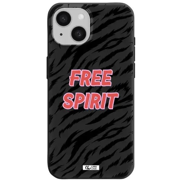 Free Spirit Apple iPhone 15 Silicone black Case