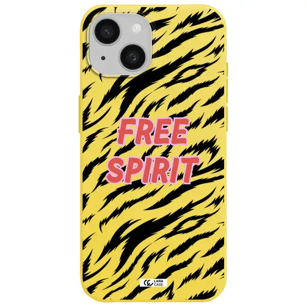 Free Spirit Apple iPhone 15 Silicone canary yellow Case