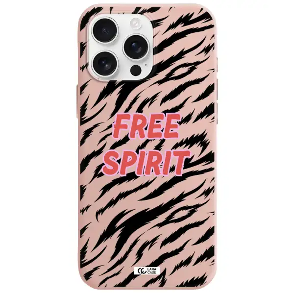 Free Spirit Apple Iphone 16 Pro Max Silicone Pastel Pink Case