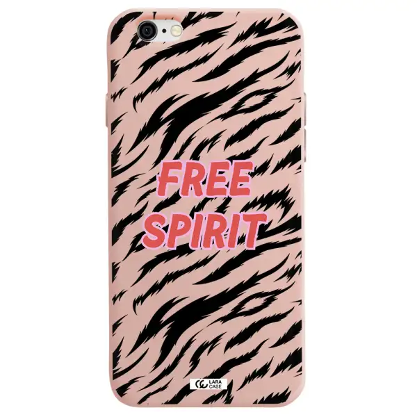 Free Spirit Apple iPhone 6 Silicone pastel pink Case