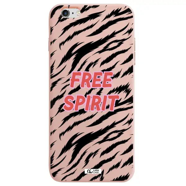 Free Spirit Apple iPhone 6S Silicone pastel pink Case