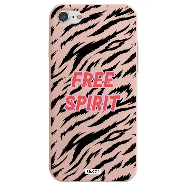 Free Spirit Apple iPhone 7 Silicone pastel pink Case