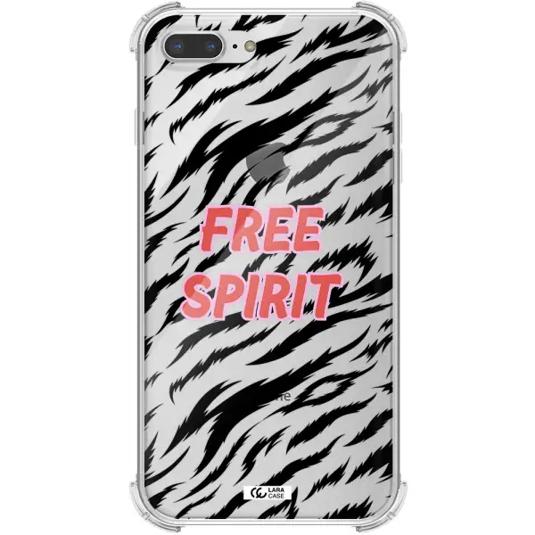 Free Spirit Apple iPhone 8 plus Clear PC Case