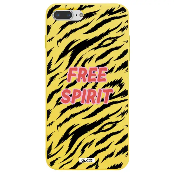 Free Spirit Apple iPhone 8 plus Silicone canary yellow Case