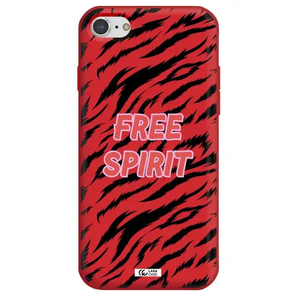 Free Spirit Apple iPhone 8 Silicone Imperial Red Case