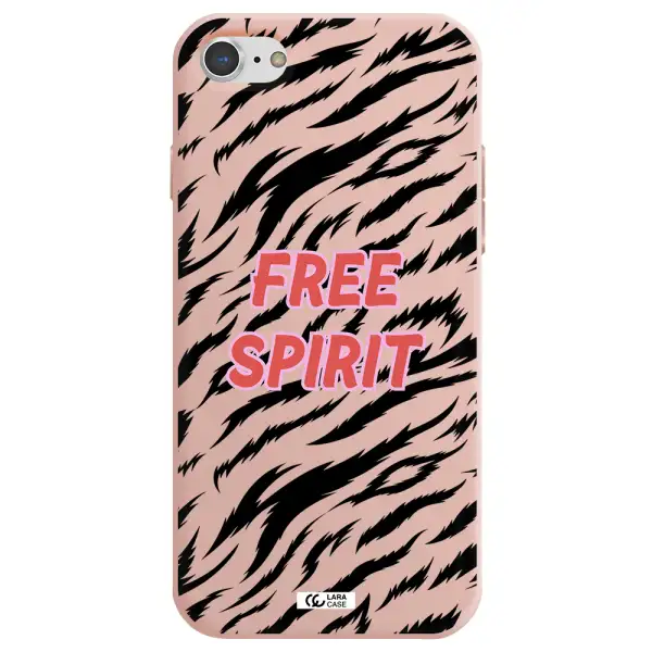 Free Spirit Apple iPhone 8 Silicone pastel pink Case