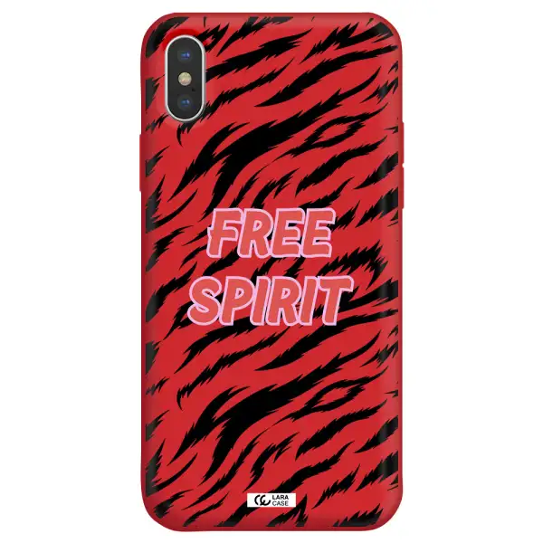 Free Spirit Apple iPhone X Silicone Imperial Red Case