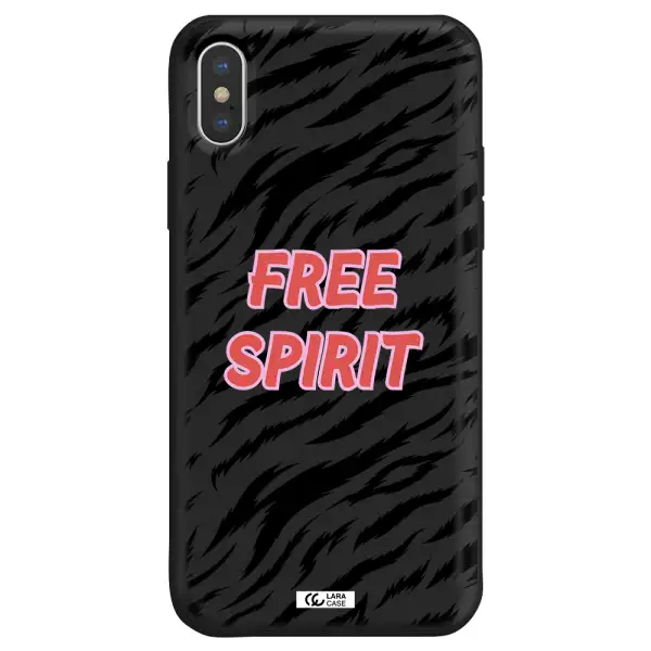 Free Spirit Apple iPhone XS Silicone black Case