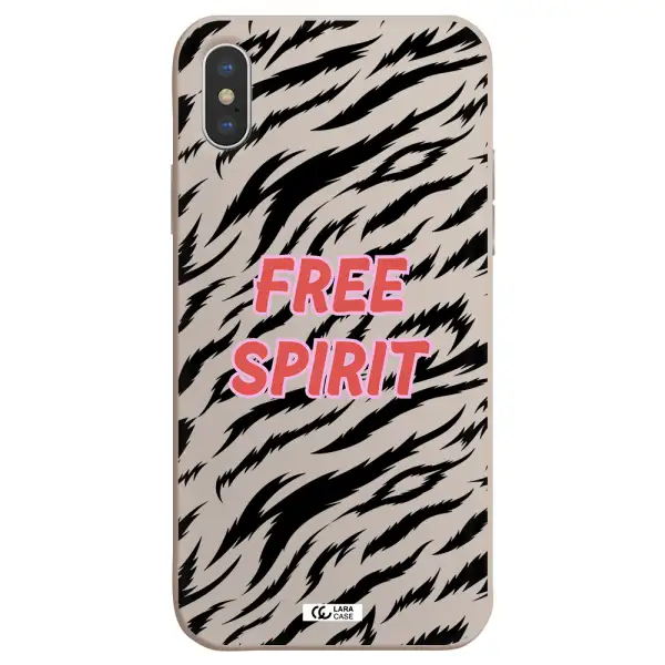 Free Spirit Apple iPhone XS Silicone Stone Case