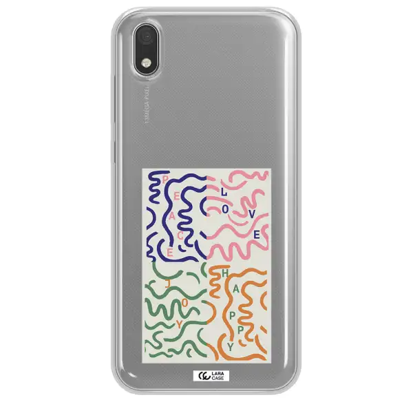 Peace,Love,Joy,Happy Huawei Honor 8S Clear TPU Case