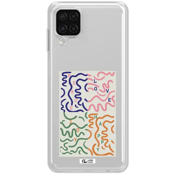 Peace,Love,Joy,Happy Samsung A12 4g Clear TPU Case