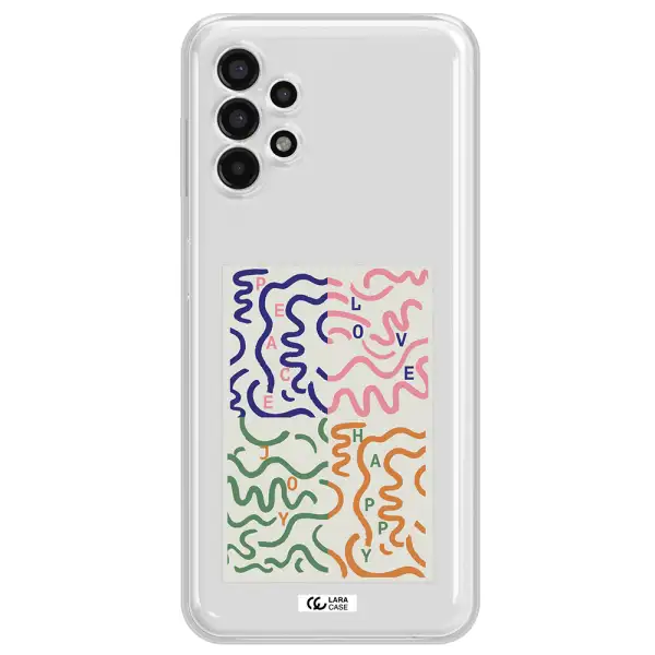 Peace,Love,Joy,Happy Samsung A13 4g Clear TPU Case