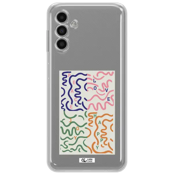 Peace,Love,Joy,Happy Samsung A13 5G Clear Tpu Case