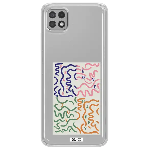Peace,Love,Joy,Happy Samsung A22 5g Clear TPU Case