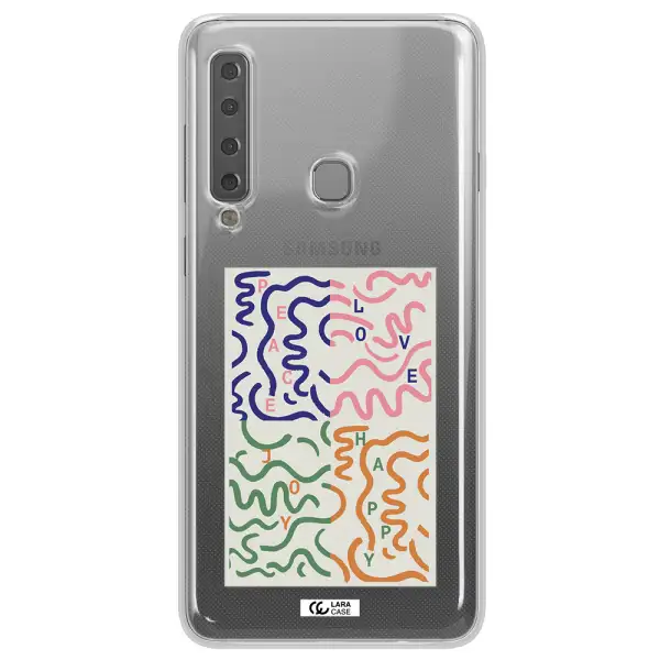 Peace,Love,Joy,Happy Samsung A9 2018 Clear TPU Case