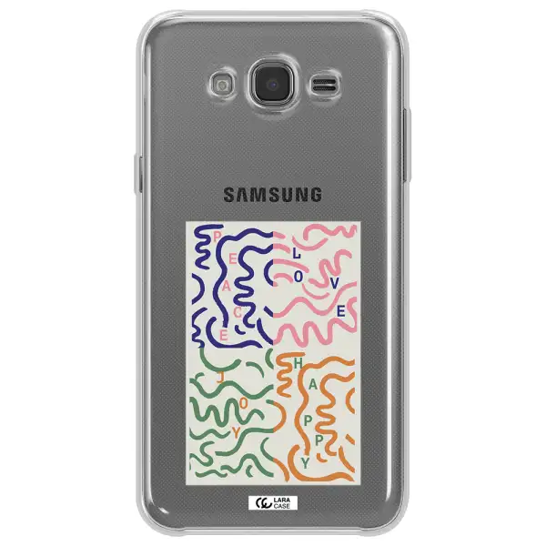 Peace,Love,Joy,Happy Samsung J7 Clear TPU Case
