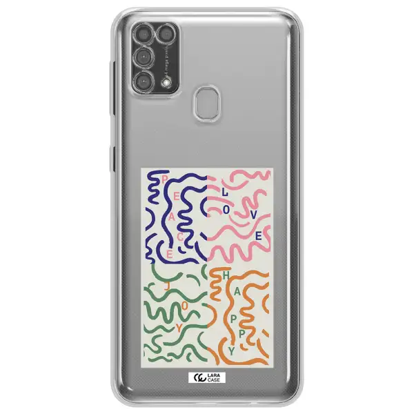 Peace,Love,Joy,Happy Samsung M31 Clear TPU Case