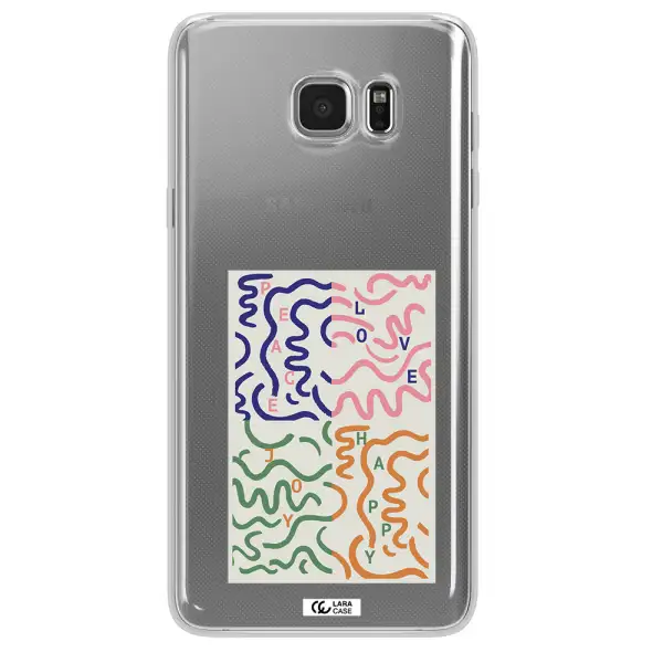 Peace,Love,Joy,Happy Samsung Note 5 Clear TPU Case