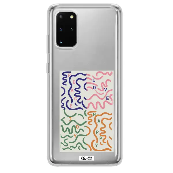 Peace,Love,Joy,Happy Samsung S 20 Plus Clear TPU Case