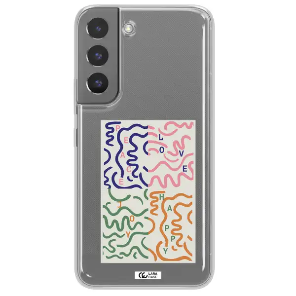 Peace,Love,Joy,Happy Samsung S 22 Plus Clear TPU Case