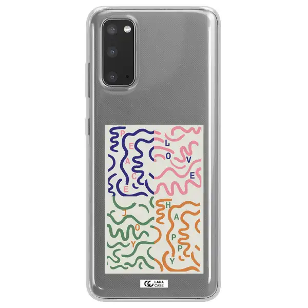 Peace,Love,Joy,Happy Samsung S20 Clear TPU Case
