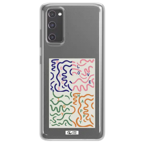 Peace,Love,Joy,Happy Samsung S20 Fe Clear TPU Case