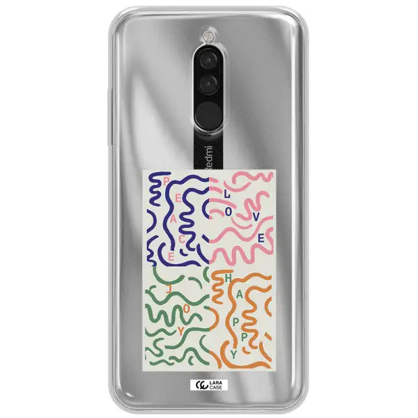 Peace,Love,Joy,Happy Xiaomi Redmi 8 Clear Tpu Case