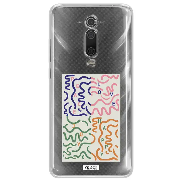 Peace,Love,Joy,Happy Xiaomi Redmi K20 Clear Tpu Case