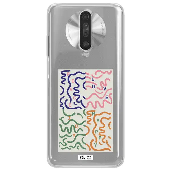 Peace,Love,Joy,Happy Xiaomi Redmi K30 Clear TPU Case