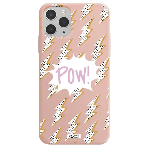Thunder Apple iPhone 11 pro max Silicone pastel pink Case
