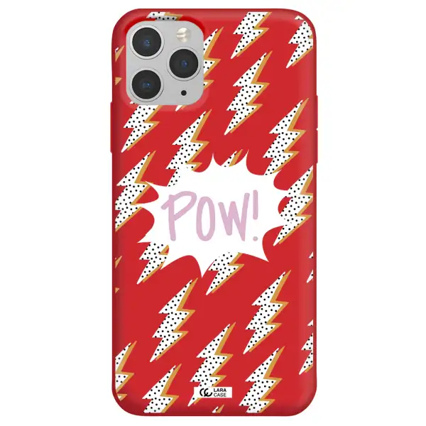Thunder Apple iPhone 11 pro Silicone Imperial Red Case
