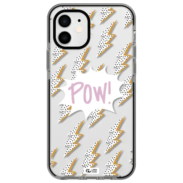 Thunder Apple iPhone 12 impact black border Case