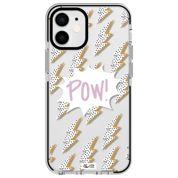 Thunder Apple iPhone 12 mini impact black border Case