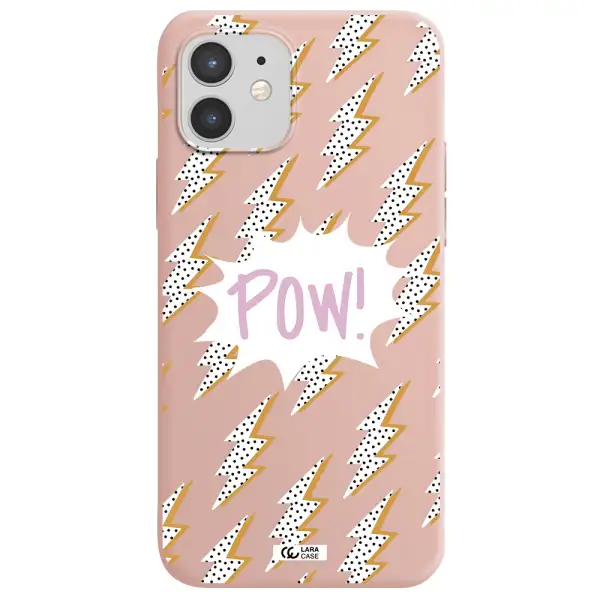 Thunder Apple iPhone 12 mini Silicone pastel pink Case