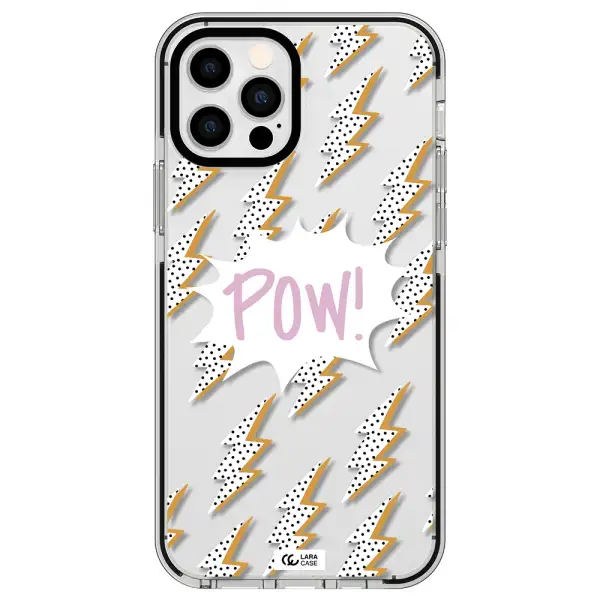 Thunder Apple iPhone 12 pro impact black border Case